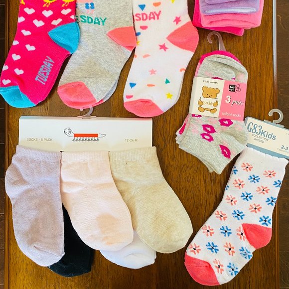 BRAND NEW Baby Toddler Girl 1-3 Years Socks Bundles - Picture 2 of 2